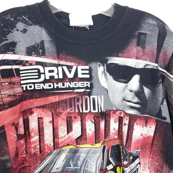 Jeff Gordon Shirt Mens XL Vintage Drive To End Hunger Graphic Tee Nascar 2000s - Picture 3 of 7